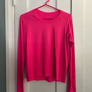 Rare Lululemon Athletica Bright Pink Long Sleeve size 12